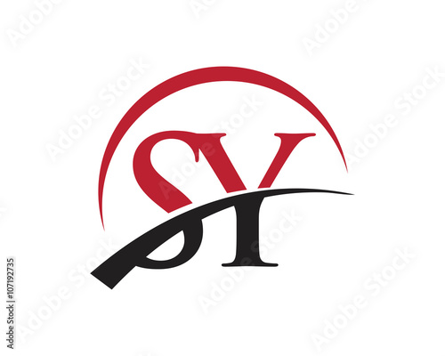 SY red letter logo swoosh