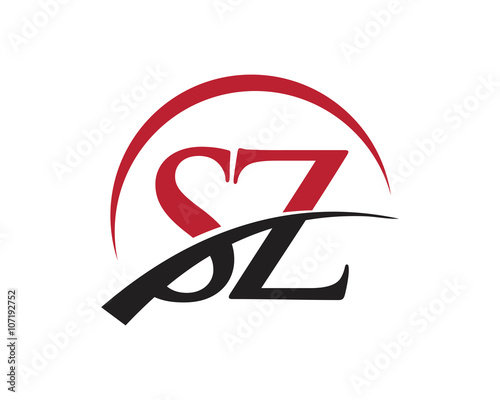 SZ red letter logo swoosh