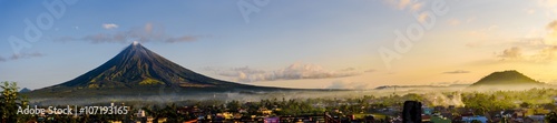 Mt. Mayon in panorama photo