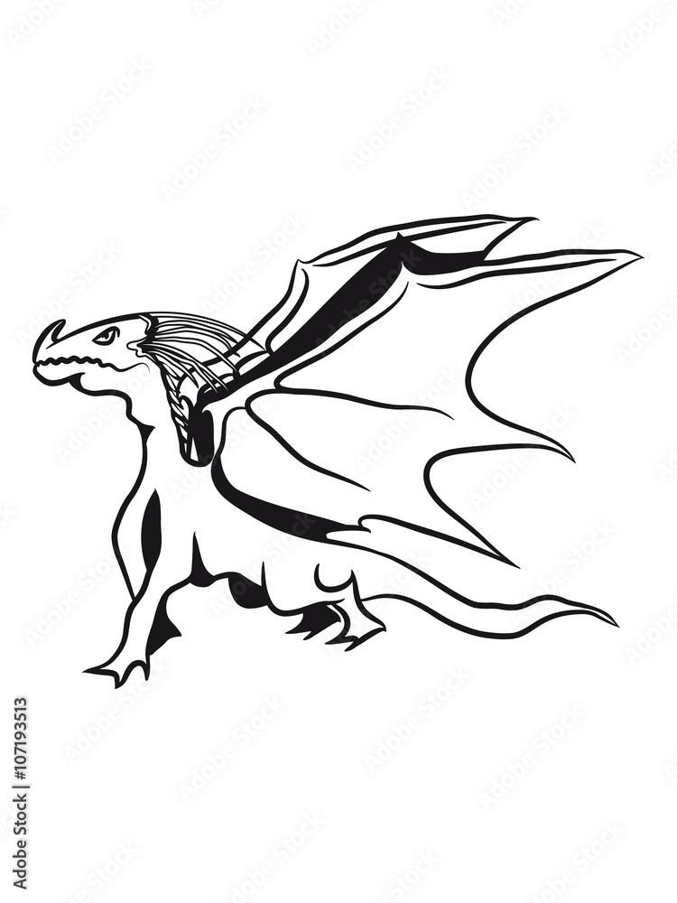 Obraz premium Dragon Wing cool