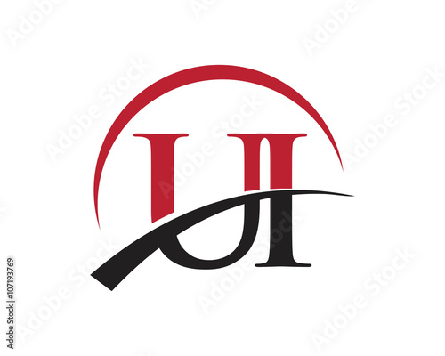 UI red letter logo swoosh
