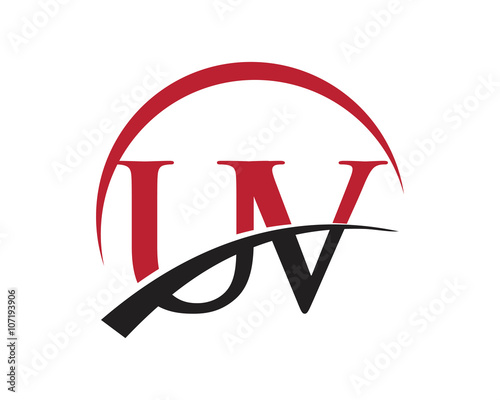 UV red letter logo swoosh