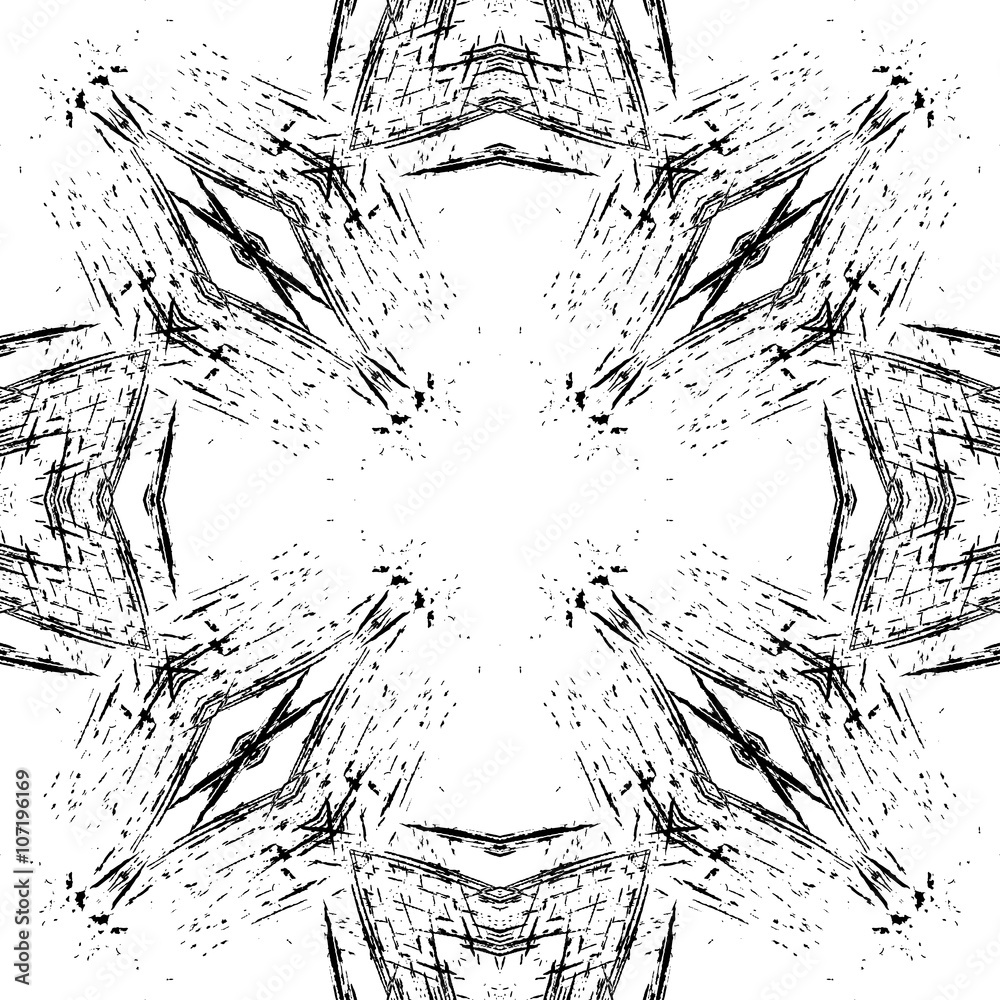 Abstract grunge seamless pattern. Geometric ornament. Vector design. Abstract grunge seamless pattern. Geometric ornament. Vector design.