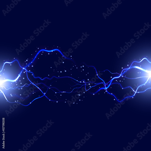 Lightning background. Abstract vector illustration
