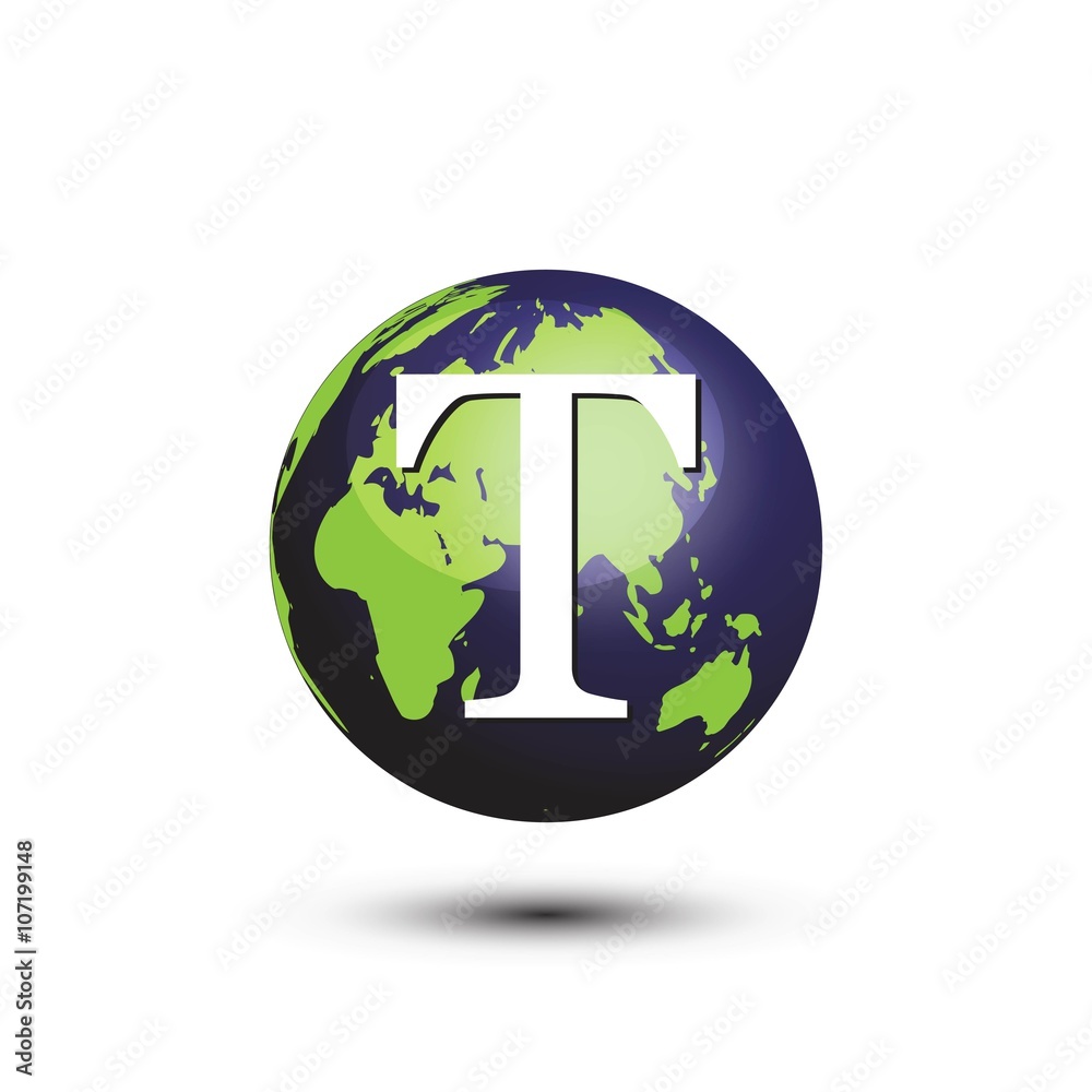 innitial letter globe vector logo innitial letter globe vector logo
