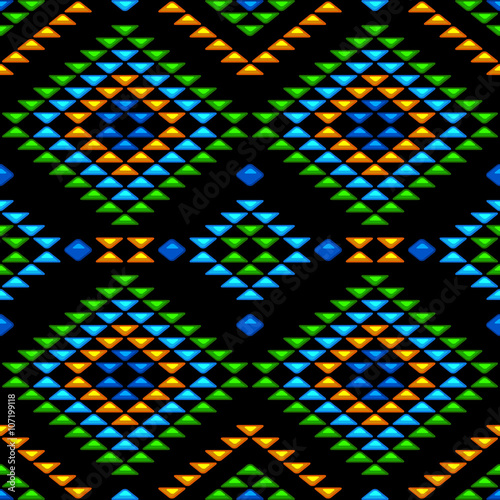 Seamless aztec pattern