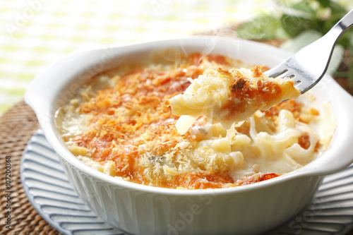 Tableau sur toile マカロニグラタン　Macaroni gratin