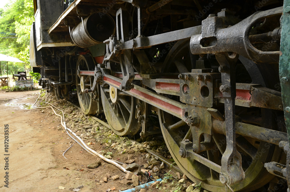 Fototapeta premium Old steam locomotive