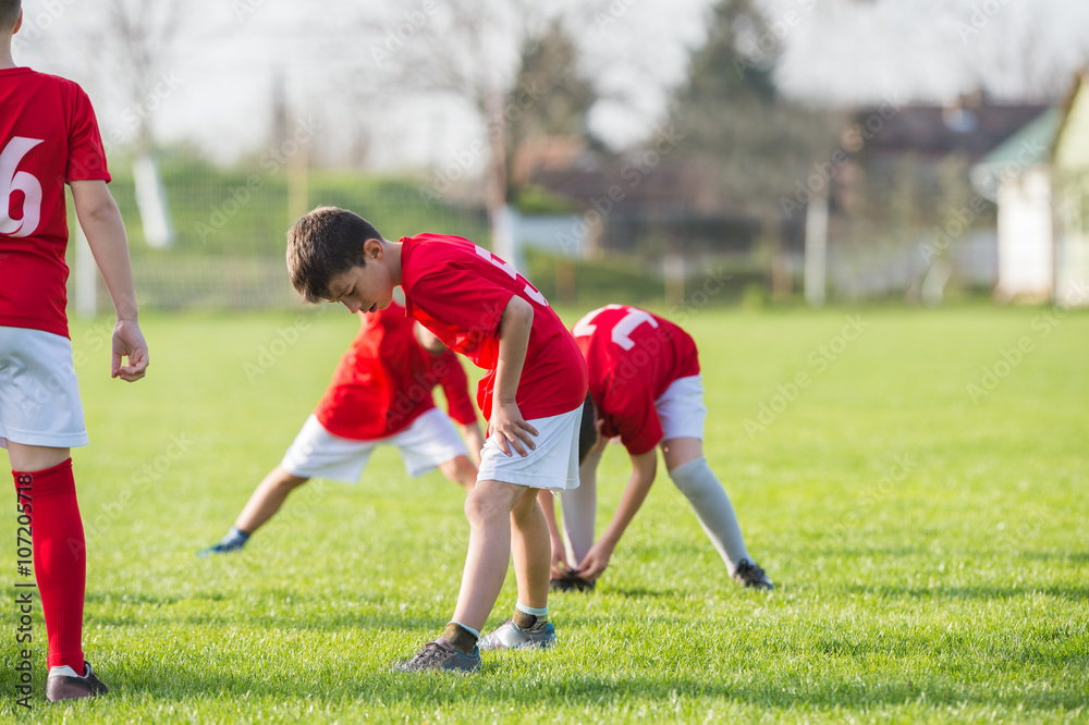 Obraz premium Soccer training for kids