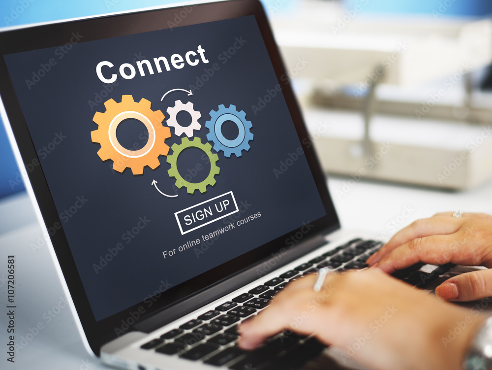 Connect Interaction Team Teamwork Concept Connect Interaction Team Teamwork Concept