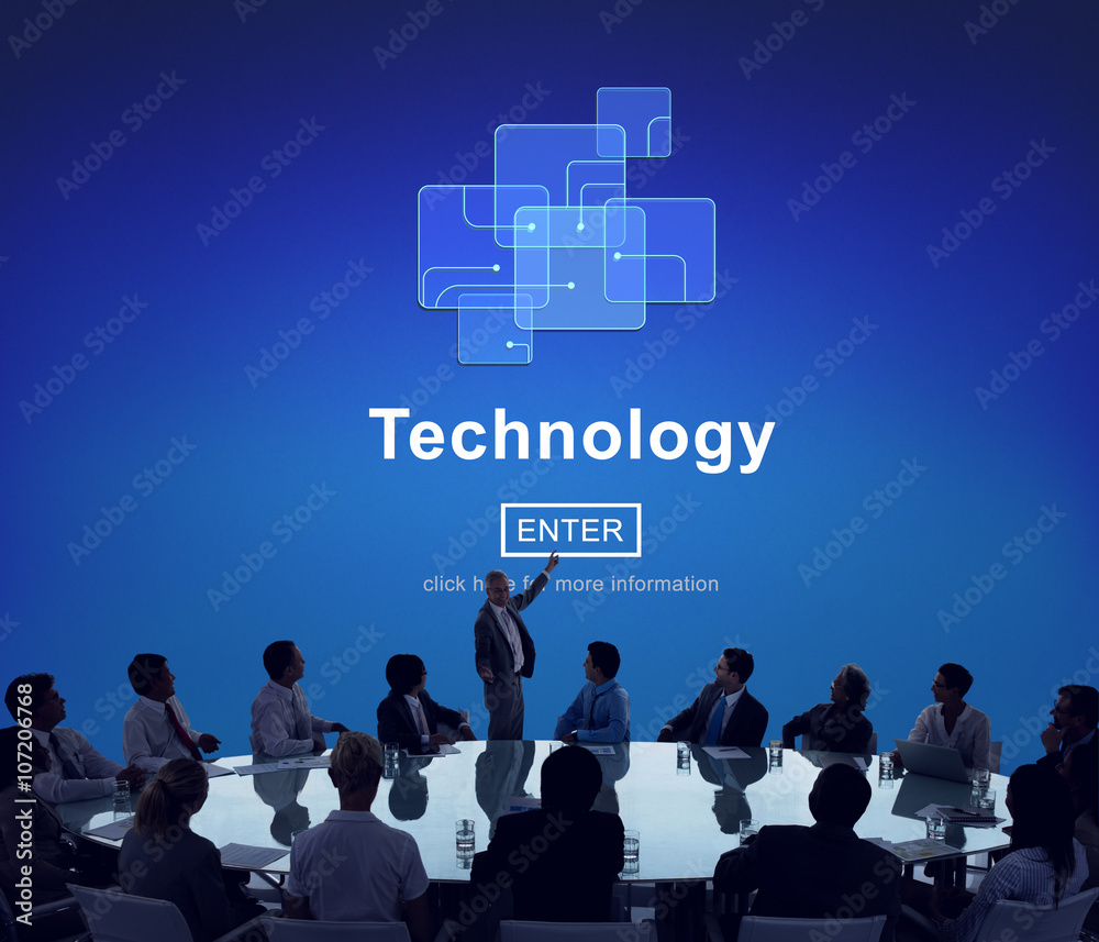 Technology Innovation Digital Evolution Homepage Concept Technology Innovation Digital Evolution Homepage Concept