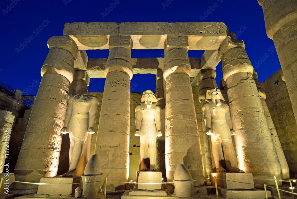 Ramesses II Colossus in Luxor Temple,Egypt Ramesses II Colossus in Luxor Temple,Egypt