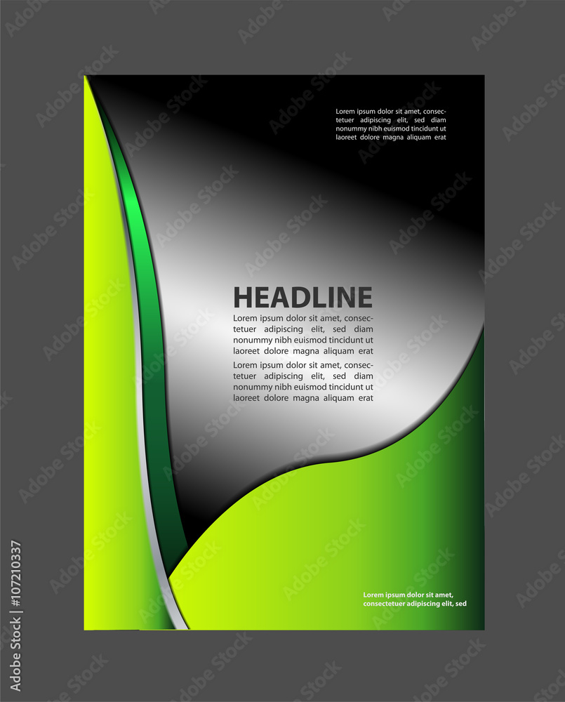 Fototapeta premium Presentation of flyer design content background. 