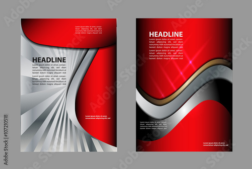 Fototapeta Naklejka Na Ścianę i Meble -  Professional business design layout template or corporate banner design. Magazine cover, publishing and print presentation. Abstract vector background.

