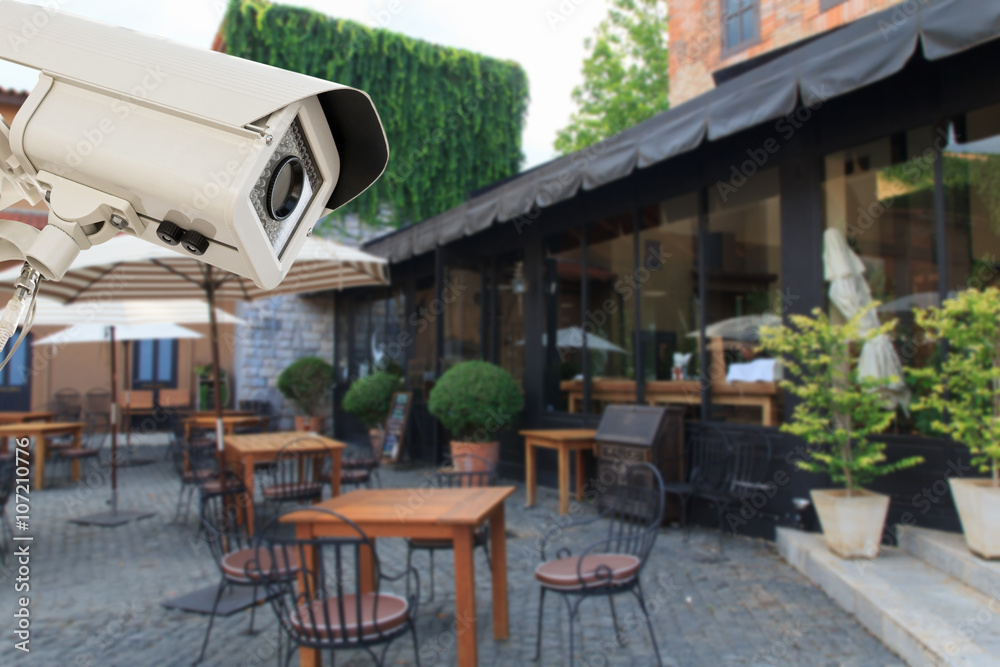 Photography The CCTV Security Camera operating
