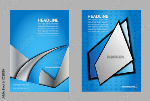 Vector brochure, flyer, magazine cover & poster template
