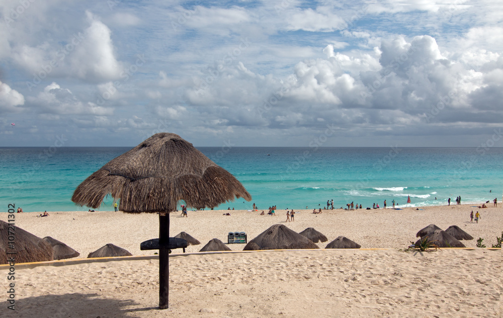 Playa Delfines Public Beach at Cancun Mexico
