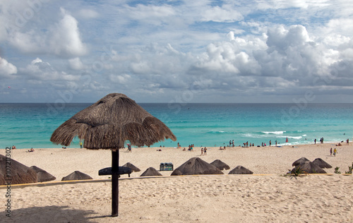 Playa Delfines Public Beach at Cancun Mexico