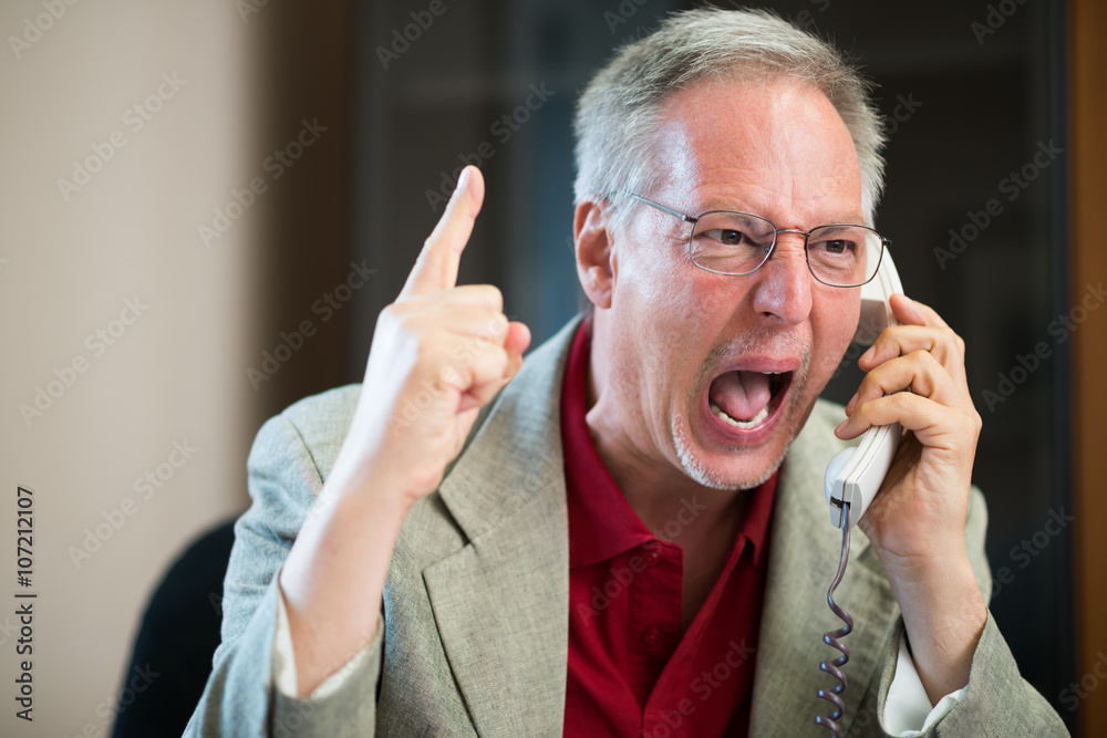 Fotografie Angry businessman