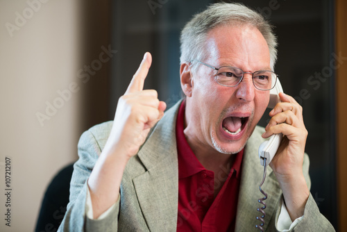 Angry businessman