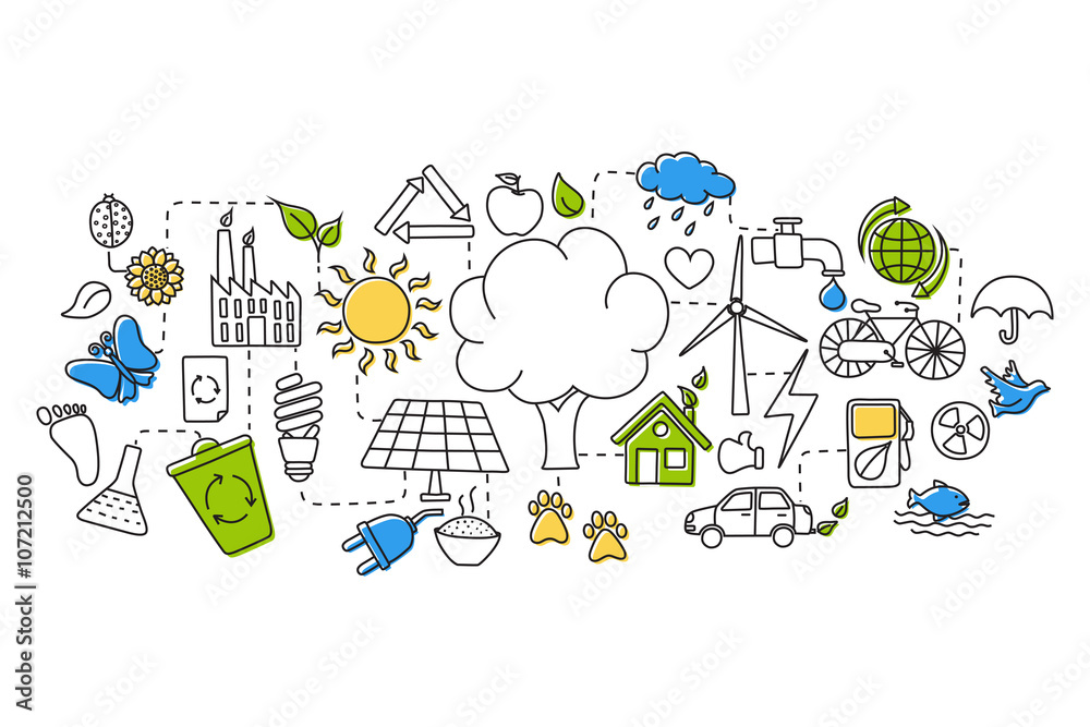 Ecological and environment concept for web design template Ecological and environment concept for web design template