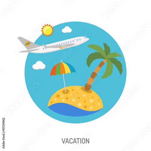 Vacation Flat Icon