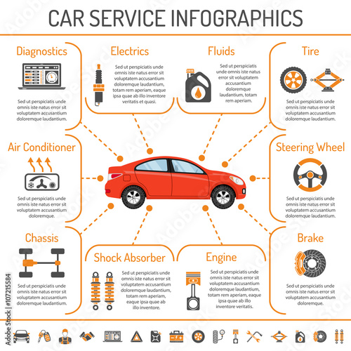 Car Service Infographics