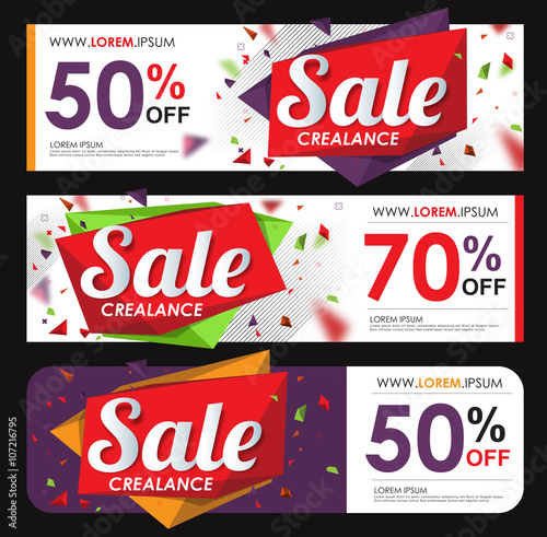 sale banners poster tag design. Vector illustration