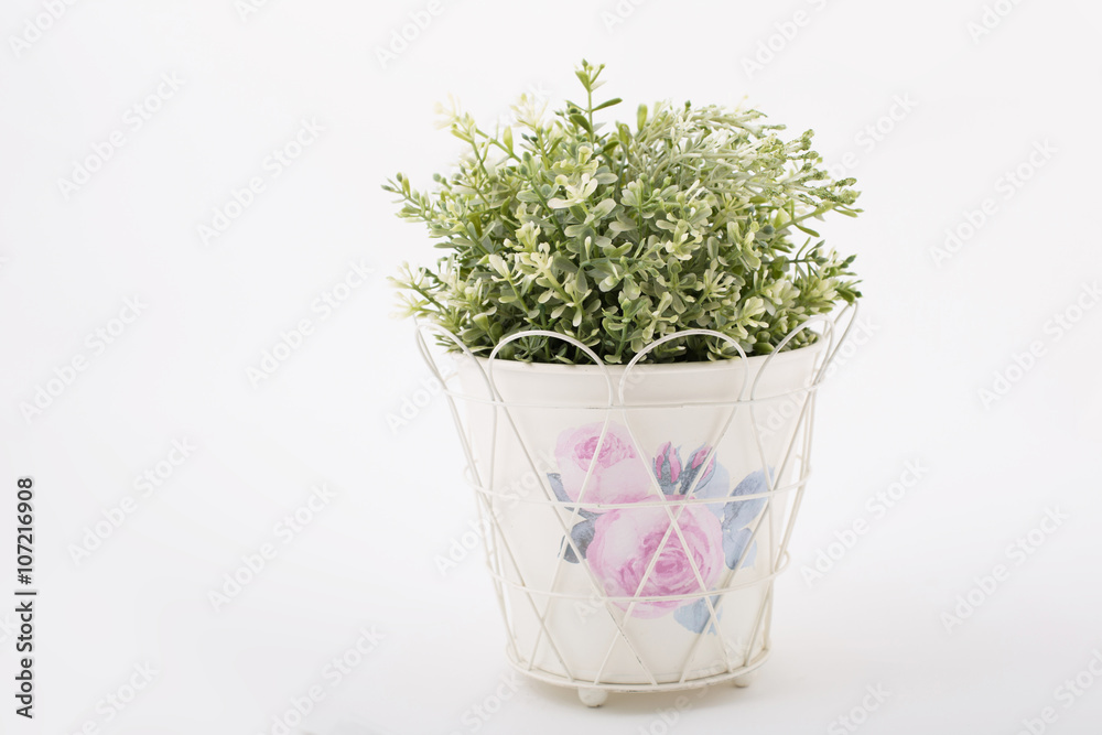 Homemade potted plant with patterns Homemade potted plant with patterns