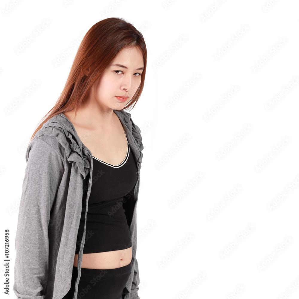 asian pregnant women isolated white background asian pregnant women isolated white background