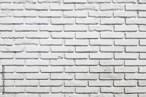 White Brick wall background outdoor 