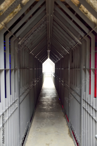 factory gangway in an old smeltery