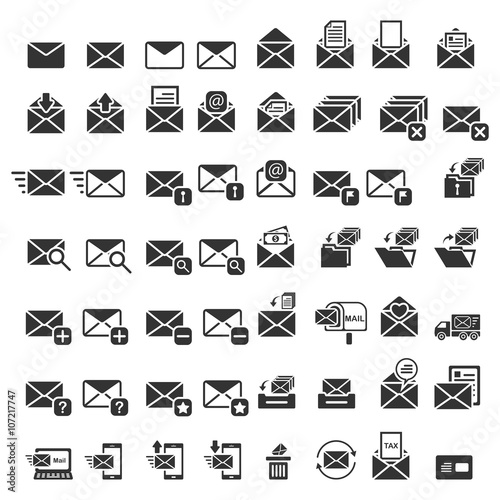 Mail icons,Vector EPS10.