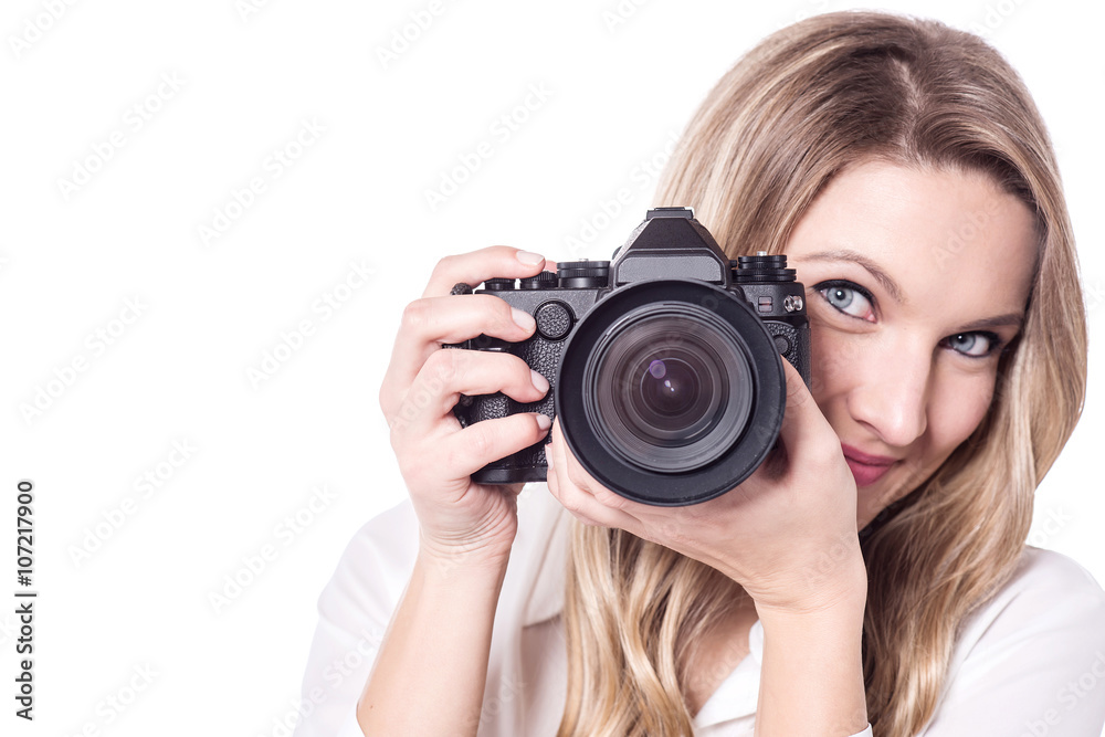 Professional female photographer Professional female photographer