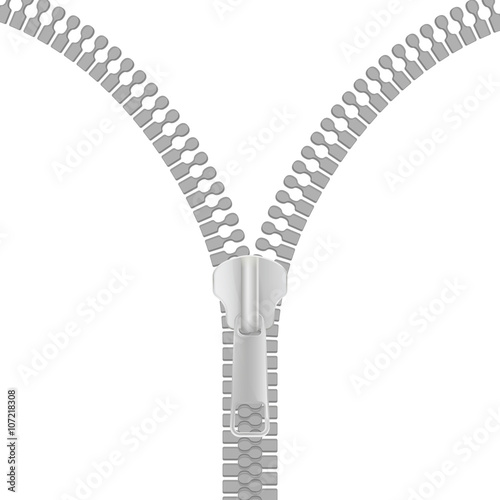 Open zipper