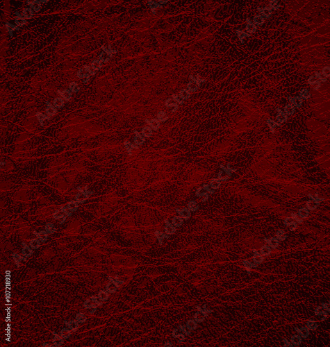 Detailed maroon leather texture background. Vector Illustration. EPS 10.