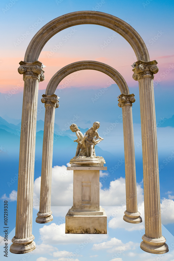 Fototapeta premium Pole of roman style