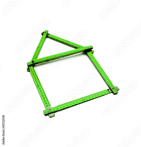 Zollstock in Hausform