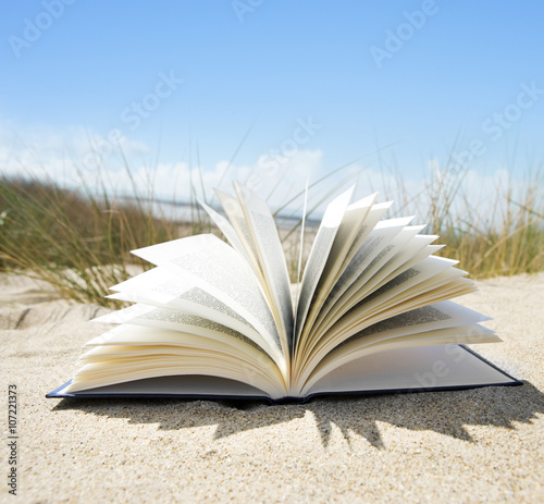 Buch am Strand