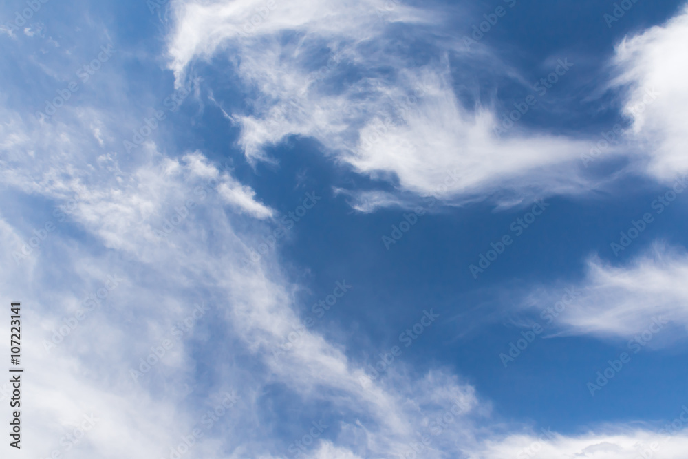 Clouds in blue sky