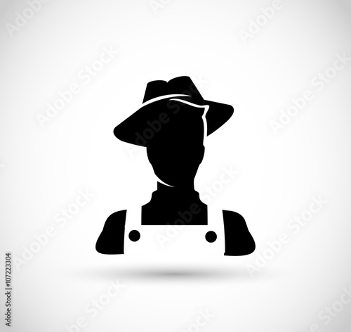 Farmer icon vector