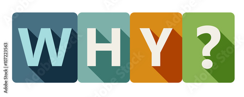 "WHY?" Vector Overlapping Letters Icon