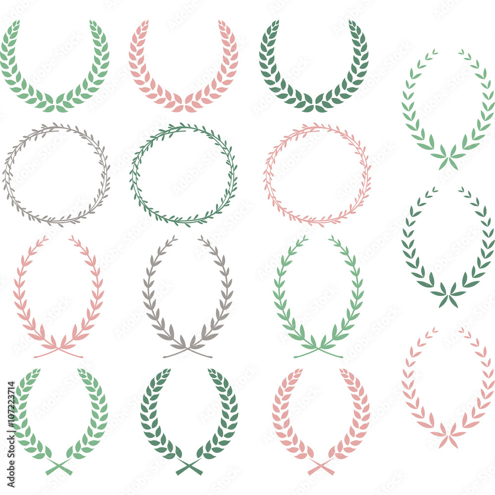 Laurel Wreaths Hand Drawn Laurel Wreaths Collections Laurel Wreaths Hand Drawn Laurel Wreaths Collections