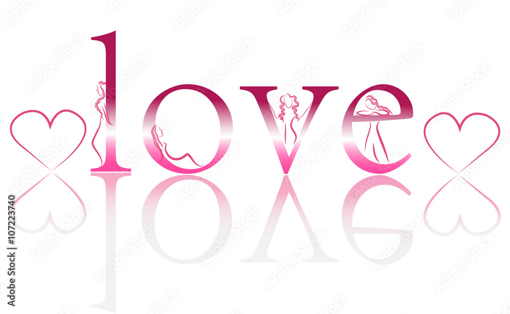 silhouette of lovers. Vector Graphics. silhouette of lovers. Vector Graphics.