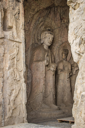 Budha's statue at Longmen Grottoes, Luoyang, Henan, China