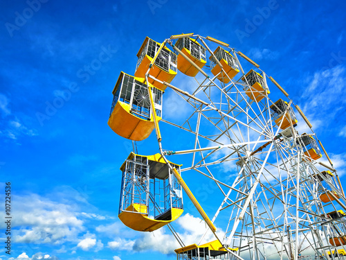 ferris wheel in nature