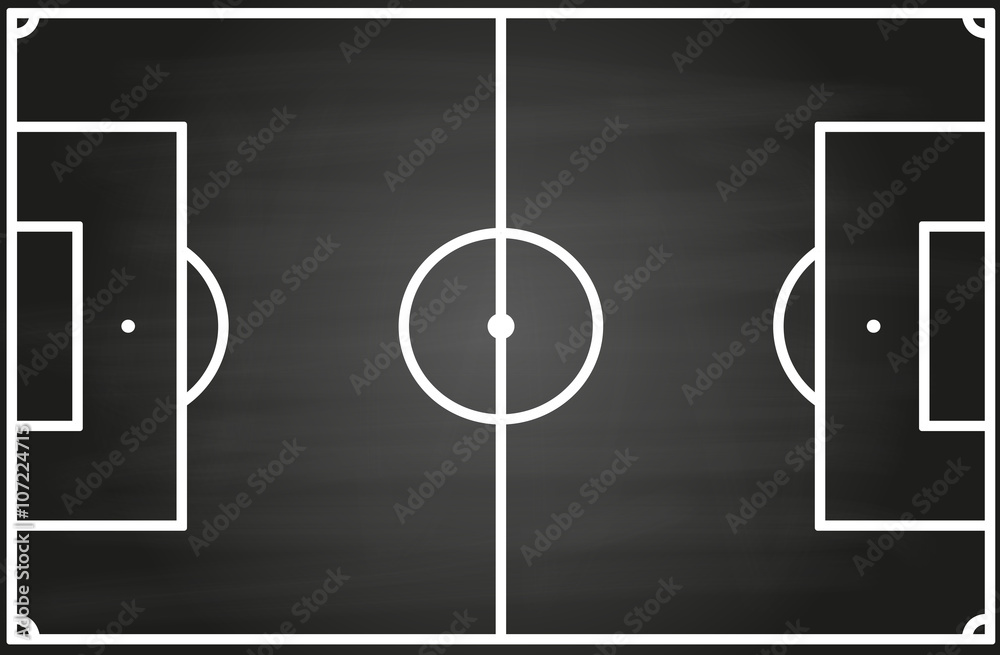 Fototapeta premium Fussball Spielfeld