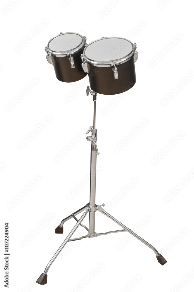 classic Percussion instrument Tom-Toms isolated on white background foto de  Stock | Adobe Stock