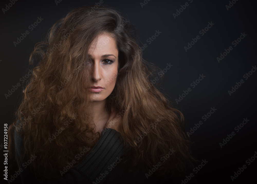 Sinnliches Portrait einer hübschen Frau Sinnliches Portrait einer hübschen Frau