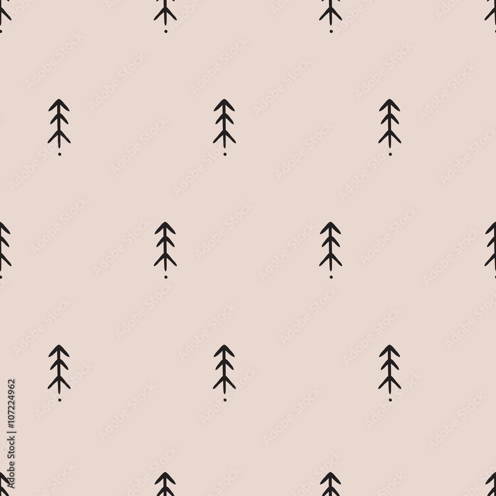 seamless tree pattern